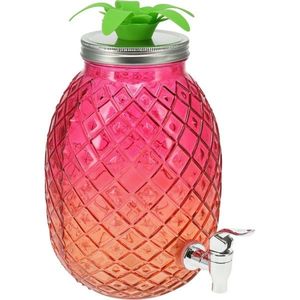 Dozator de băuturi din sticlă EH 4, 5 l, roz, roz imagine