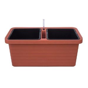 Jardinieră auto-udare Berberis DUO, teracota imagine