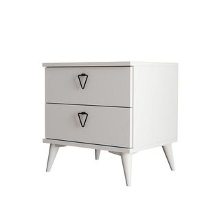 Măsuță de noptieră Versa-Ce White, alb imagine