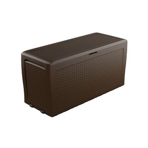 Cutie de depozitare Keter Garden Samoa Rattan maro270 l, 117 x 57 x 45 cm imagine