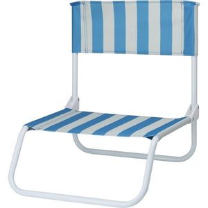Scaun de plajă pliabil Stripes, 65 x 44 x 19 cm, albastru, albastru imagine