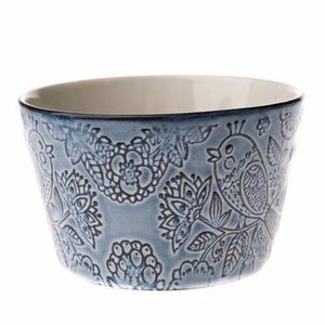 Bol din ceramică Bird, 550 ml, albastru imagine