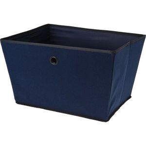 Coș de depozitare din material textil 39 x 30 x 24 cm, albastru imagine