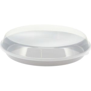 Castron de servit EH din plastic cu capac 35, 5 x8, 5 cm, gri, gri imagine