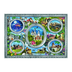 Trefl Puzzle Panoramic Lumea Castelelor , 1000piese imagine