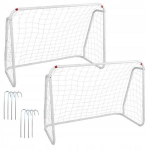 Poartă de fotbal Aldotrade 124 x 96 x 61 cm , set de 2 buc. imagine
