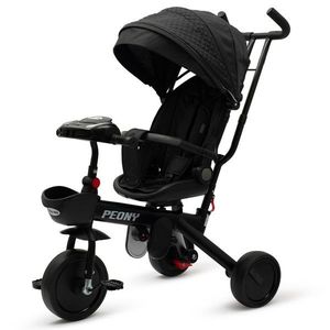 Baby Mix Triciclu pentru copii Peony EVA, negru imagine