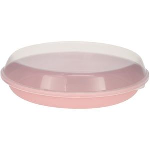Castron de servit EH din plastic cu capac 35, 5 x8, 5 cm, roz, roz imagine
