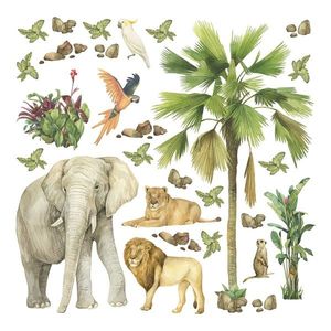 Decorațiune autocolantă Jungle, 30 x 30 cm imagine