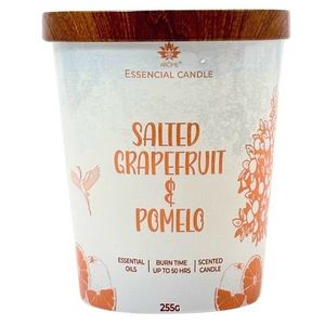 Lumânare Arome în sticlă cu capac metalic 255gSalted grapefruit & Pomelo, somon imagine