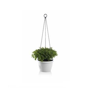 Ghiveci suspendat cu auto-irigare Gardenico Marina, alb, diam. 25 cm, alb, diam. 25 cm imagine