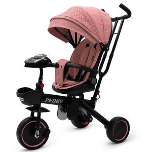 Baby Mix Triciclu pentru copii Peony EVA, roz imagine