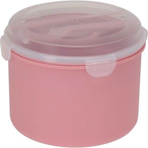 Caserolă de prânz cu bol pentru dressing șicu tacâmuri, roz, roz imagine
