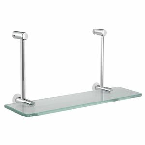 Raft suspendat din sticlă SAPHO 1301-15 pentruperetele de duș 40 x 18 x 12, 5 cm, argintiu imagine