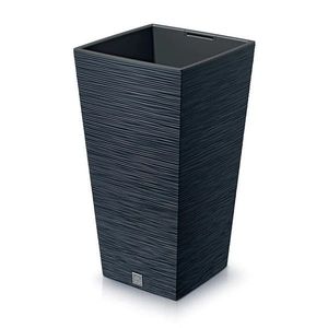 Ghiveci de flori FURU SQUARE 24 cm, antracit, antracit, 24 cm imagine