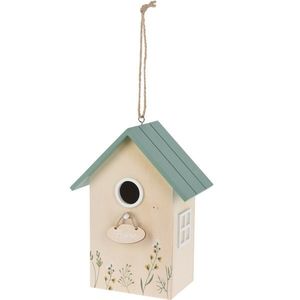 Căsuță din lemn pentru păsări Home, verde, 16, 5 x10 x 21, 5 cm imagine