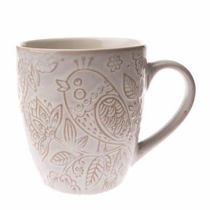 Cană din ceramică Bird, 454 ml, albă imagine