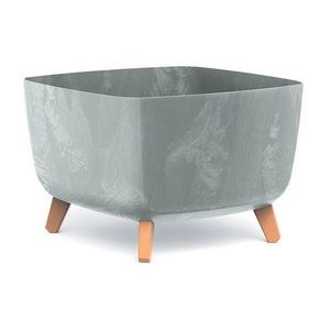 Ghiveci GRACIA SQUARE BETON EFFECT 39 cm , gri imagine
