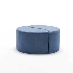 Taburet Alis Puf Blue, albastru imagine