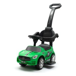 Mașinuță Baby Mix pentru copii cu sunet și barăde ghidare Racer, verde imagine