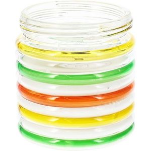 Lumânare repelentă Citronella Stripes, 780 g, 11în 12 cm, verde imagine