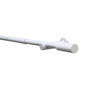 Set bară extensibilă perdele KRETA 19/16 mm, 120 - 210 cm, alb, alb, 120 - 210 cm imagine