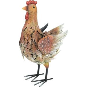 Decor metalic pentru grădină Hen, 23 x 13 x 33 cm imagine
