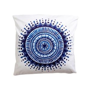 Pernuță Blue mandala, 40 x 40 cm imagine
