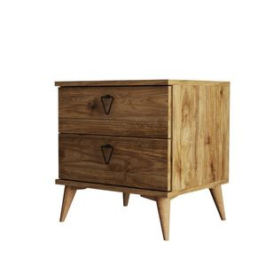 Măsuță de noptieră Versa-Ce Walnut, maro închis imagine