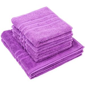 Set de prosoape Classic violet, 4 buc. 50 x 100 cm, 2 buc. 70 x 140 cm, mov imagine
