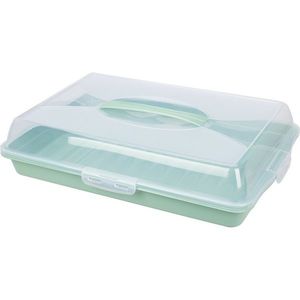 Tavă de servire cu capac EH 44 x 31 x 10 cm, verde, verde imagine