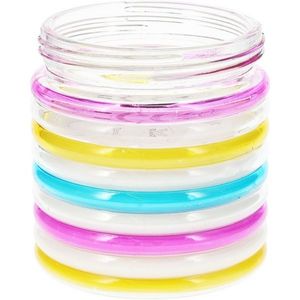 Lumânare repelentă Citronella Stripes, 780 g , 11în 12 cm, roz imagine