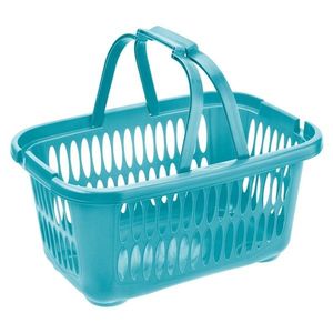 Coș pentru rufe curate cu mâner Tontarelli COVER LINE 19, 4 l, albastru, albastru imagine