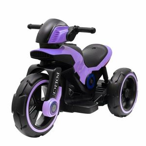Motocicletă electrică Baby Mix Baby Police, mov imagine