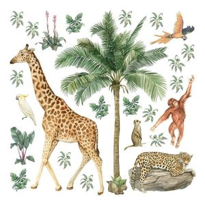 Decorațiune autocolantă Jungle 2, 30 x 30 cm imagine