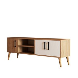Masă TV Exxen Oak, alb imagine