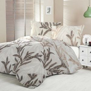 Kvalitex Satin lenjerie de pat Luxury Collection Oksia bej, 140 x 200 cm, 70 x 90 cm imagine