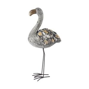 Decorațiune InDecor Flamingo din ceramică Ebi, 28 x 17 x 60 cm imagine