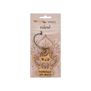 Parfum auto din lemn InDecor Protector pentrudrum, 8 x 17 cm imagine