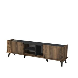 Masă TV Elegante Walnut Negru, maro închis imagine