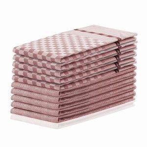 DecoKing Prosop bucătărie Louie, roz, 50 x 70 cm, set 10 buc. imagine
