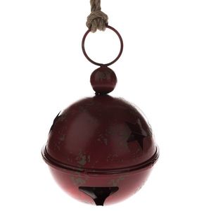 Clopoțel de metal cu stea roșu , 20 x 32 cm imagine
