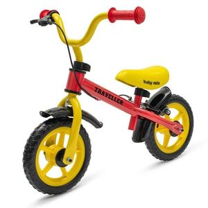 Bicicletă de echilibru Baby Mix pentru copii cufrână Traveller , roșu imagine