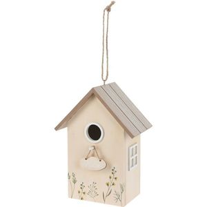 Căsuță pentru păsări din lemn Home, naturală, 16, 5x 10 x 21, 5 cm imagine