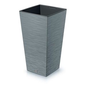 Ghiveci de flori FURU SQUARE 24 cm, gri, gri, 24 cm imagine