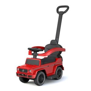 Mașinuță copii Baby Mix cu bară de ghidare Mercedes Benz G-Class, roșu imagine