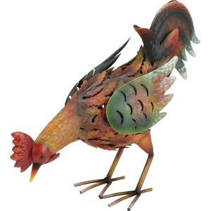 Decor metalic pentru grădină Cocoș, 38 x 11 x 27, 5cm imagine
