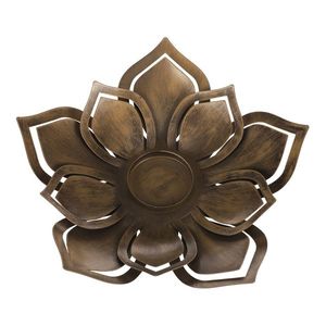 Suport de lumânări din metal Floracion, 27 x 25 x4 cm imagine