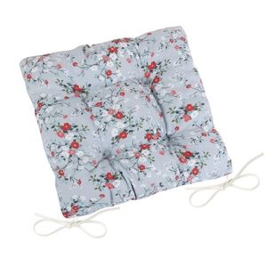 Pernă de scaun Bellatex DITA matlasată Floral gri, 40 x 40 cm imagine