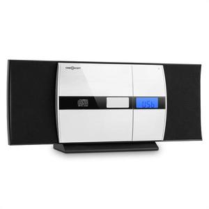 OneConcept V-15 CD stereo USB MP3 alarmă FM AUX negru imagine